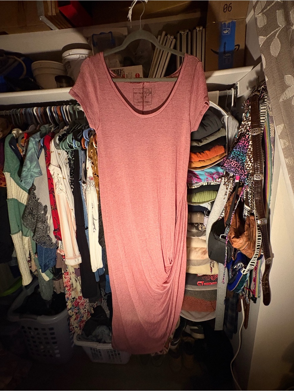 We The Free Rose Pink Short Sleeve Swim Coverup Dress